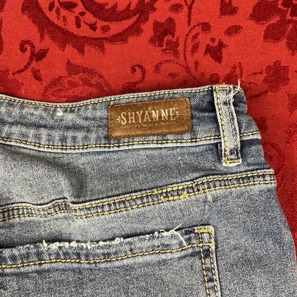 Shyanne Womens Jeans 33x34(31”) Trumpet Flare Trouser Boho Western Denim - Picture 10 of 12